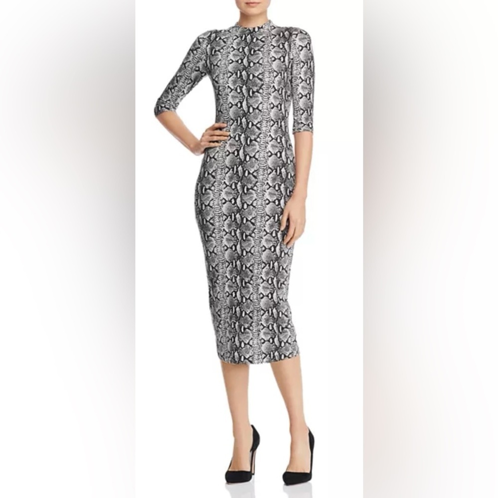 Alice + Olivia Delora snake print dress